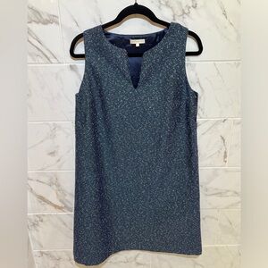 Ann Mashburn Sleeveless Blue & Green Mini Dress, Women’s Med